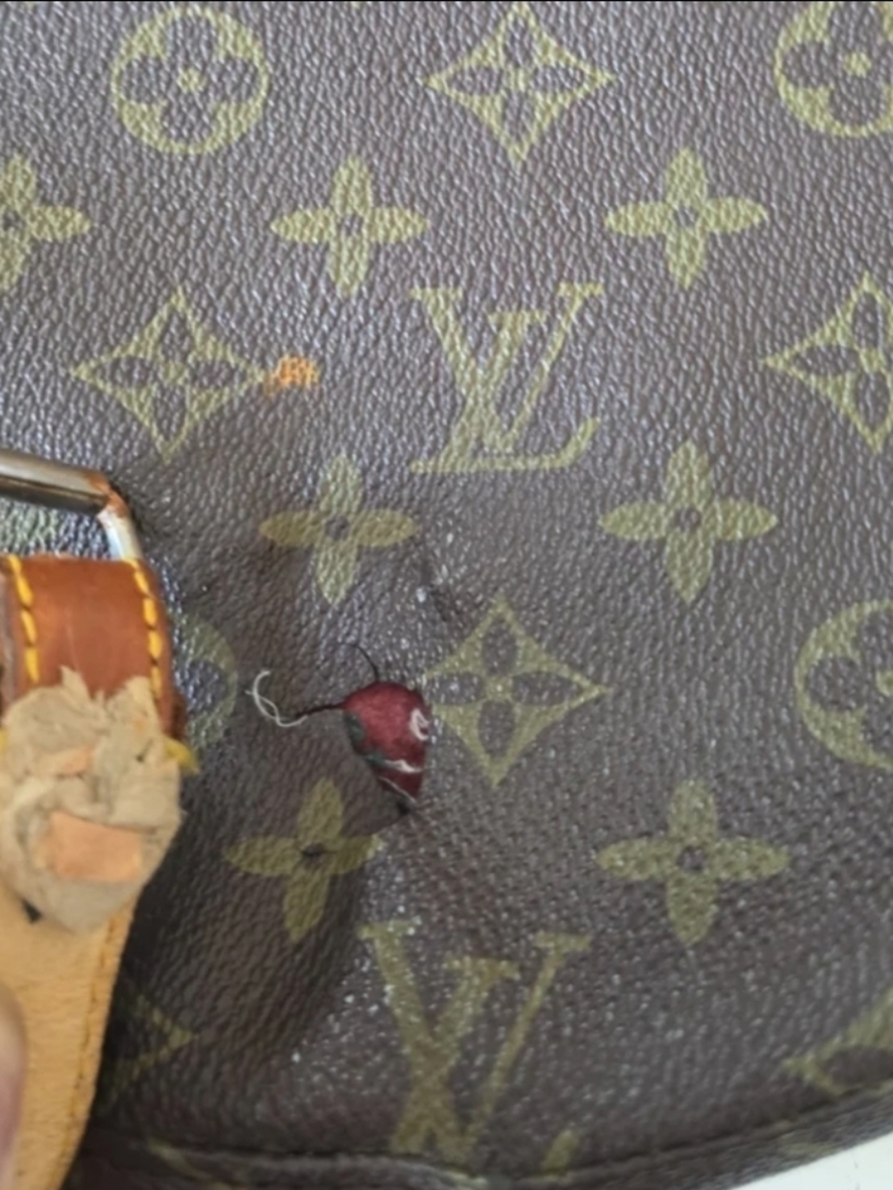 RARE Pre-1982 Louis Vuitton Chantilly GM Vuittonite Lining. Project Piece - Picture 10 of 12